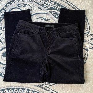Ann Taylor Black Velveteen The Skinny Modern Fit Jean Sz 6